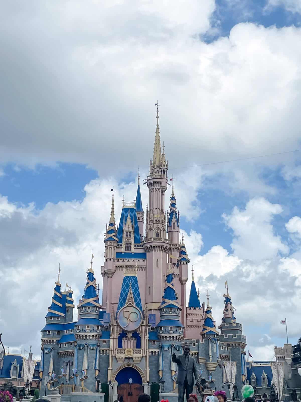 Photo of Cinderella Castle for Walt Disney World 50th Anniversary