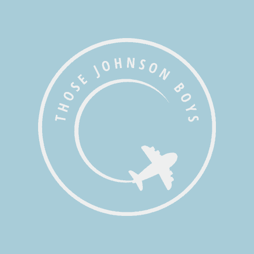 Those Johnson Boys Logo blue with airplane