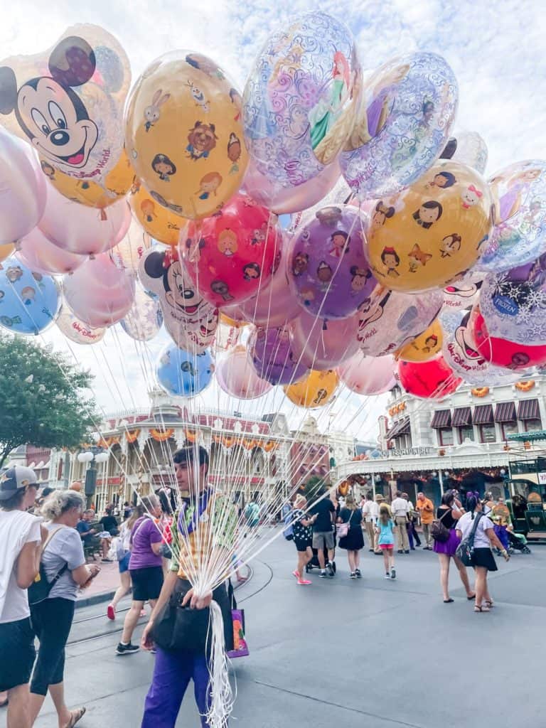 Balloons at Walt Disney World in Magic Kingdom