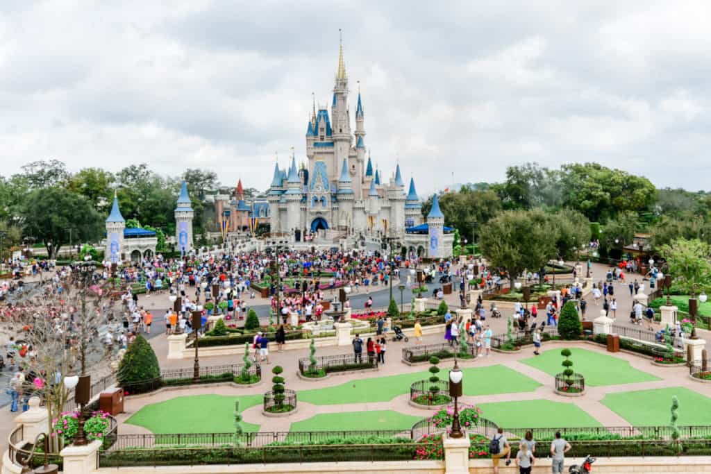 Zoomed out photo of Magic Kingdom at Disney World