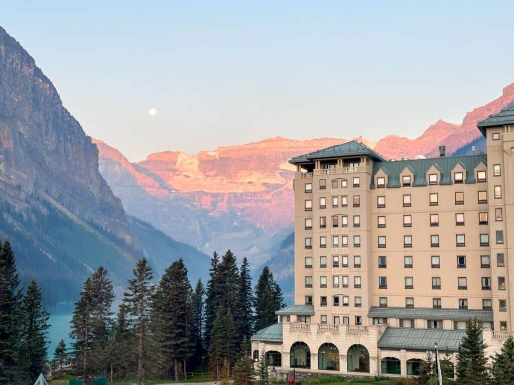 View from Fairmont Chateau Lake Louise room